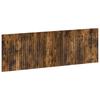 Wall Mounted Headboard ALKMAAR Smoked Oak Wood Composite