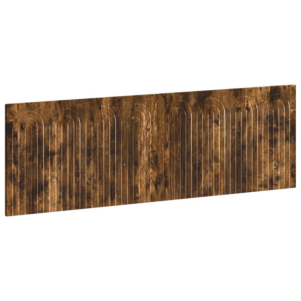Wall Mounted Headboard ALKMAAR Smoked Oak Wood Composite