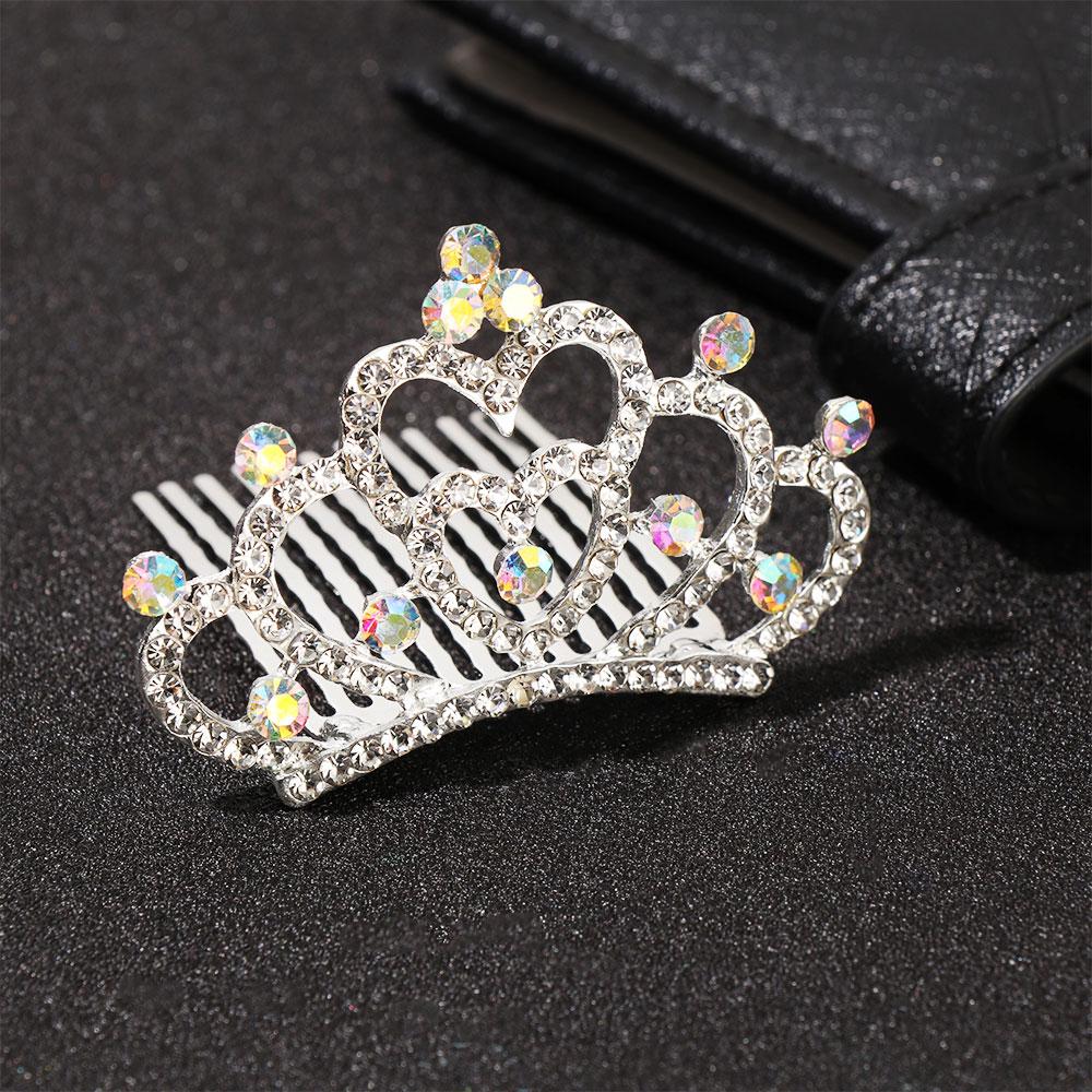 Birthday Present Crystal Party Children's Headwear Rabbit Crown Comb Hairpin