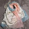 Suzhou Silk Scarf Mom Embroidered Shawl 65x190cm 100% Mulberry