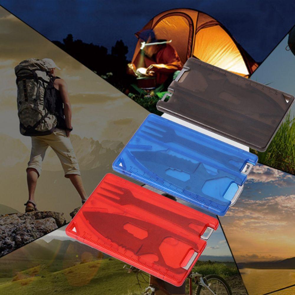 Light Magnifier Outdoor Multi Tool Card 12 In 1 Pocket Credit Card EDC Tool Gear Card Multi Tool