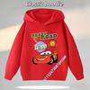 Boy's Sports Shirt Cartoon Print Boy's Fall/Winter Pullover Shirt Cars of the Universe Children's Hooded Sweatshirt Casual Shirt