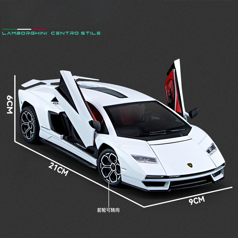 Масштаб 1/24 Lambo LPI800-4, литая под давлением модель автомобиля из сплава, игрушки, откатной автомобиль со звуком и светом для детей, коллекция подарков для взрослых