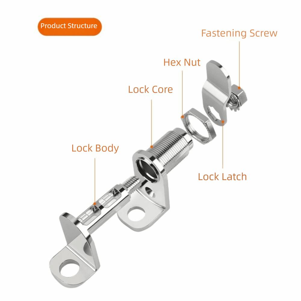 Rotary Tongue Mechanism Cabinet Door Padlock Storage Cabinet Lock For Wooden Doors