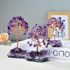 Cross-border Eco-friendly Engraved Natural Amethyst Cluster Base Money Tree Ornament Home Decoration Fortune Tree