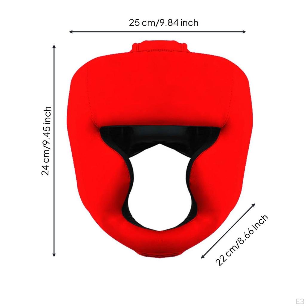 OpenFace Headgear Synthetic Leather Boxing FormFitting Padded ImpactAbsorbing for