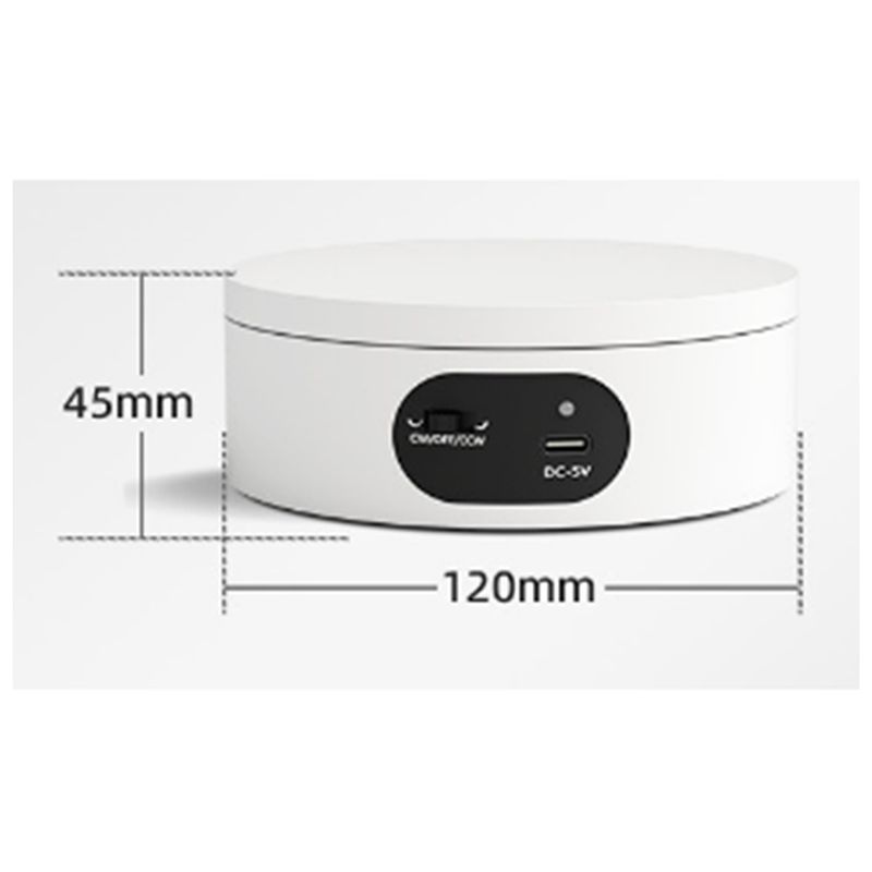 Rotating Display Stand 360 Degree Automatic Mute Rotating Turntable Spinner For Photography Jewelry Shows Display Eco-Friendly