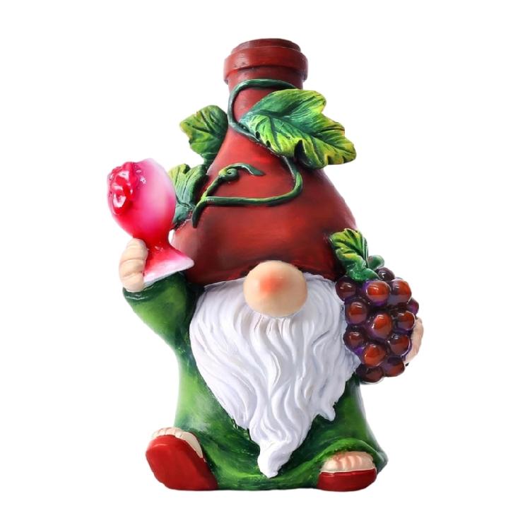 Гномы на тему винограда и вина Фигурка Карлик Эльф Статуэтка из смолы для украшения дома, праздника и стола