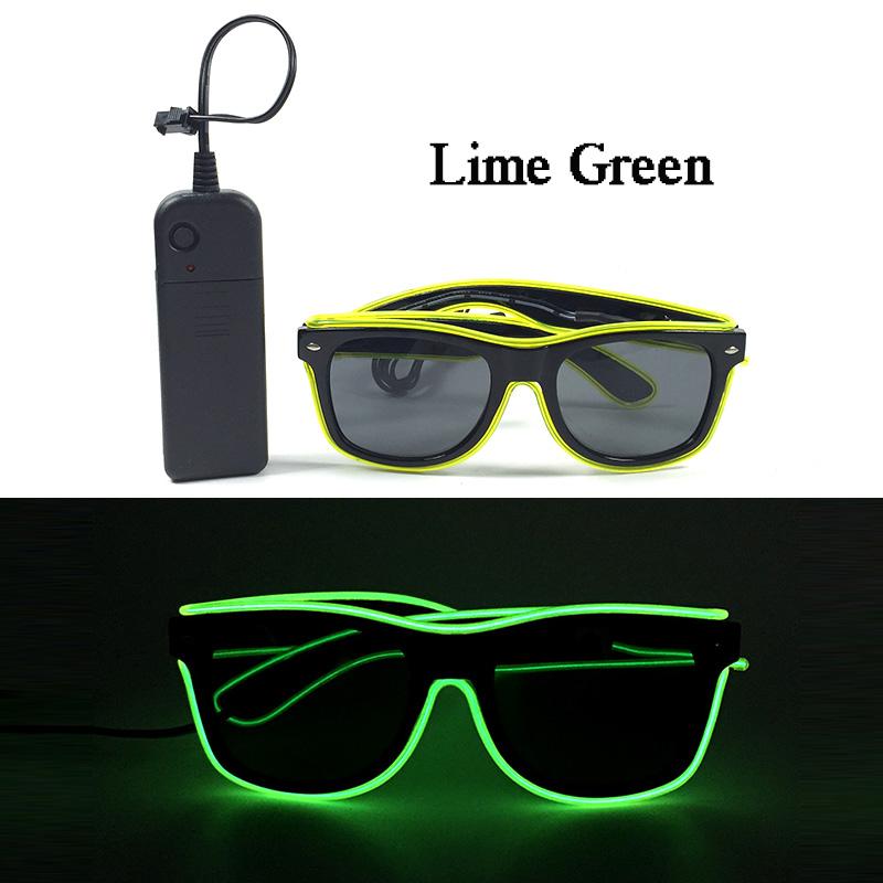 Led Sunglasses Masquerade Concert Club Rave Accessories Glowing Sunshade Glasses Cyberpunk Men Glasses Women LED Pink Glasses 4