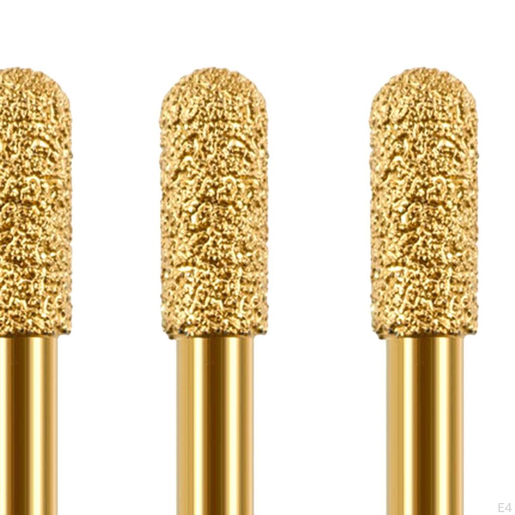 3 шт. шлифовальные сверла, сверла с алмазными заусенцами, круглая головка для