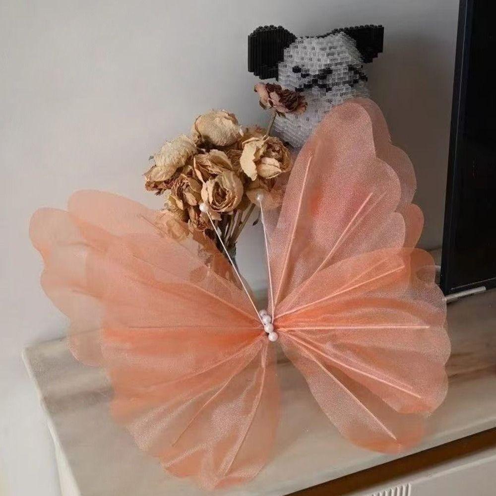 Big Size 3D Butterfly Decoration 50cm Large Artificial Butterfly Valentines Day