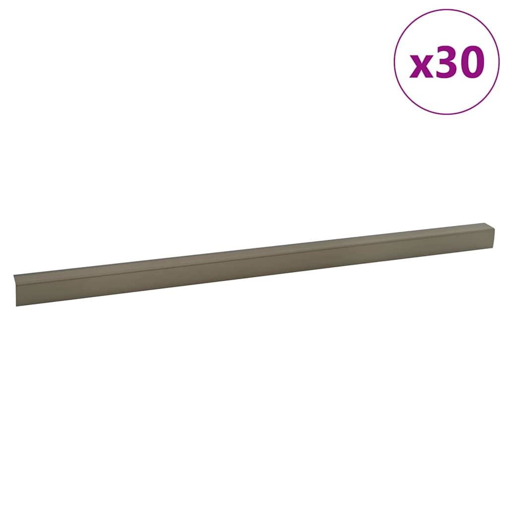 Stair Nosing Profiles 30 pcs Champagne 67 x 3 x 2 cm Aluminum