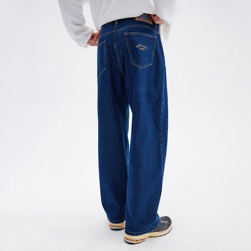 NVG·YOUNG Men's Cotton Loose Straight Jeans