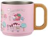 Складывающаяся кружка из нержавеющей стали, вакуумная, с деревянной ручкой, Sanrio All Stars Village, 350 мл, изоляция для горячего/холодного, изоляция, ручка, SSTMG3S-A