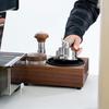 Watchget knock box espresso knock box knock box стенд для темперирования и распределителя 3 в 1 совместимый для хранения 51535458 мм ореховый кофе knock box кофе