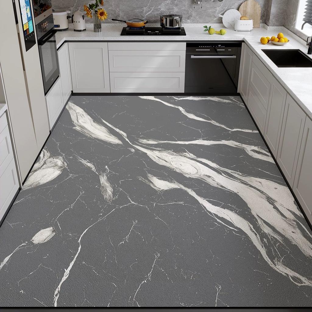 Утолщенный кухонный коврик из диатомитового материала, впитывающий, нескользящий и износостойкий; можно обрезать по размеру и использовать для полного покрытия