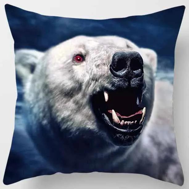 45X45СМ Серия Животные Тигр Подушка Подарок Украшение для Дома Офиса Подушка Наволочка для Подушки Спальня Диван Автомобиль