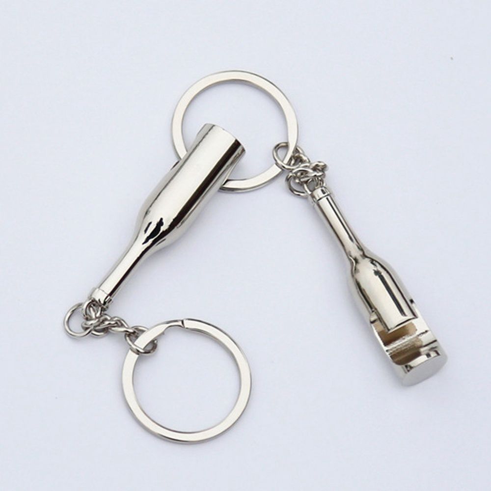 Outdoor Beer Travel Key Ring Opener Key Chain Wine Bottle Shaped