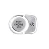 For Benz G-Class -22 Silver Aluminum Start Button Ignition Switch Cover Trim