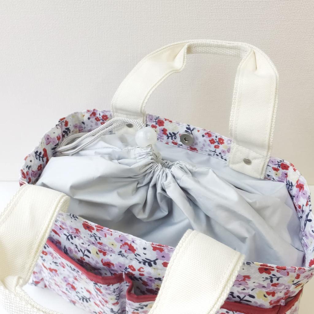 Сначала Изолированная Сумка-Тоут на Шнурке Стильная Большая Вместимость с Цветочным Принтом AF6331 Сумка, Сумка, Карман, Принт, Розовый,