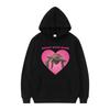 Rocky Hate Mark James Ortiz As Rocky Pink Heart Hoodies Funny Meme Sweatshirts Men Women Vintage Gothic Casual Hoodie Streetwear