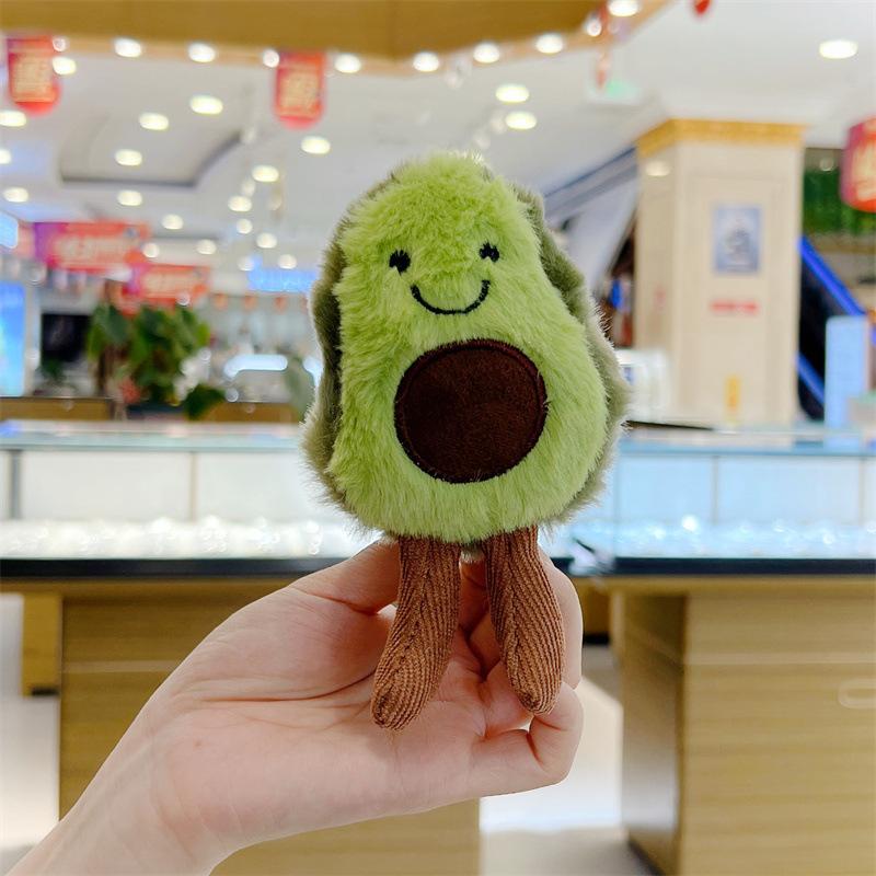 Мультяшный брелок-подвеска в виде авокадо, плюшевая игрушка, кукла, сумка, подарок