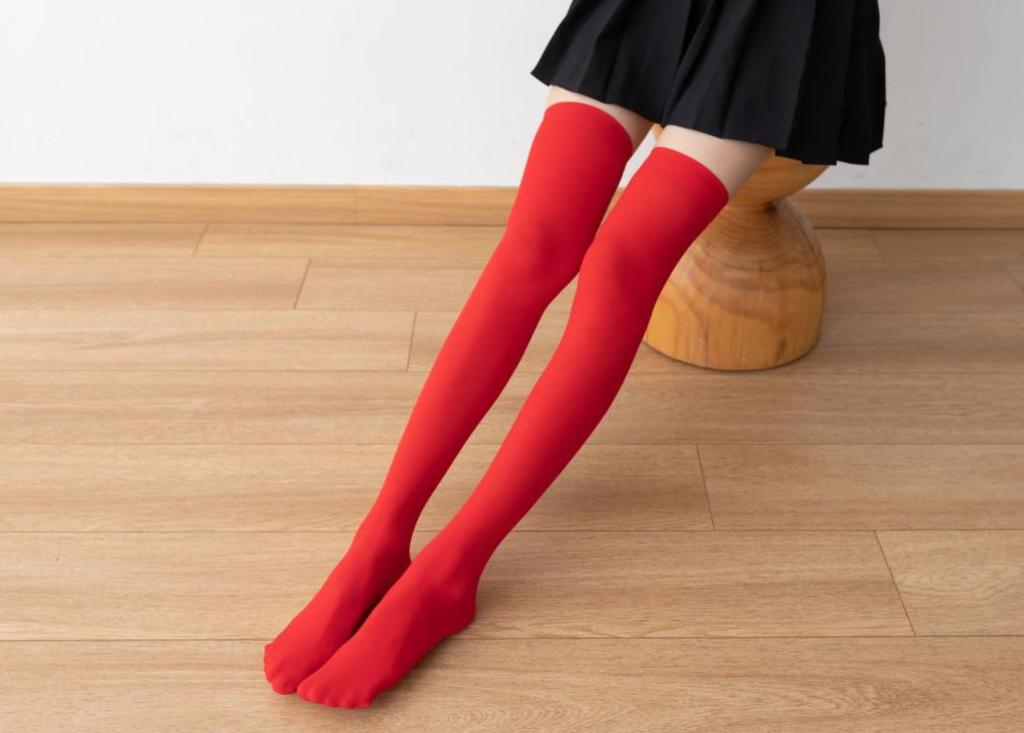 Velvet Over-the-Knee Women's Thigh High Black Silk Slimming Socks