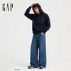 Gap Unisex 2025 Fall LOGO Faux Lambswool Loose Hoodie