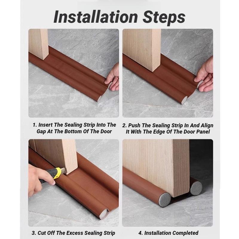Hot Sell Flexible Door Bottom Sealing Strip Weatherstrip Wind Dust Blocker Sealer Guard