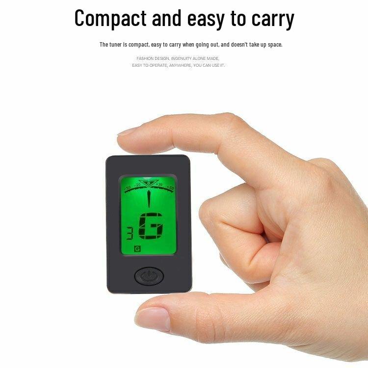 Универсальный электронный тюнер для фолк-гитары, укулеле, бас-гитары и скрипки - для начинающих