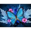 Diamond Embroidery Blue Butterfly Handmade Diamond Painting Needlework Cross Stitch Home Decor