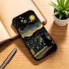 Чехол для телефона Ван Гог Звездная ночь Черный Мягкий Силикон Для Samsung Galaxy A73,A72,A71,A70,A53,A52,A51