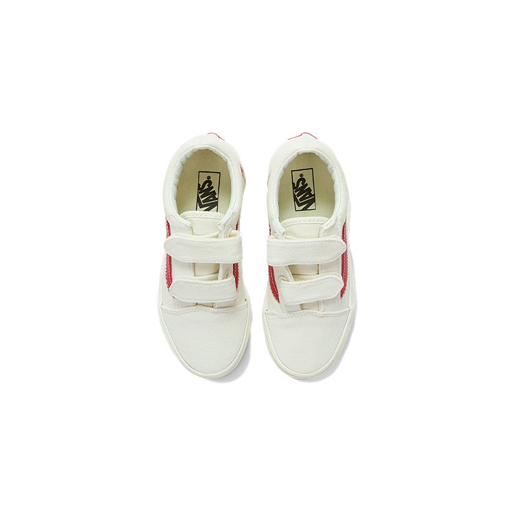 Vans Повседневные низкие детские кеды для скейтбординга Детские кроссовки Бело-красные VN0A4BUVOXS