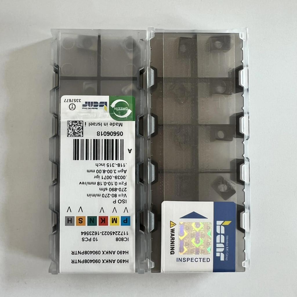 ISCAR / H490ANKX090408PNTR IC808 Промышленные сменные твердосплавные пластины 10 шт.