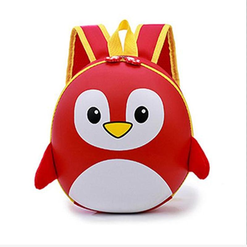 Новые 3D детские школьные сумки, рюкзак с твердым корпусом из мультфильма для детей, школьный рюкзак с пингвинами