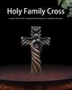 Винтажный деревянный крест Святого Семейства, настенный декор, католический крест, религиозное искусство, домашний декор, рождественский подарок