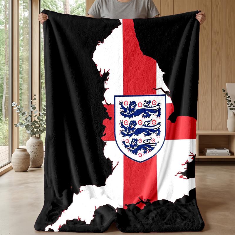 England national football team Theme blanket Soft Flannel Blanket Plush Throw Blanket Cozy Sofa Bed Blanket for Home Decor
