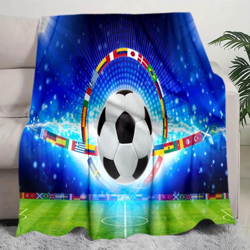 Football Blanket Perfect All Seasons Soft Comfortable Sofa Office Nap Travel Birthday Gift Christmas Present