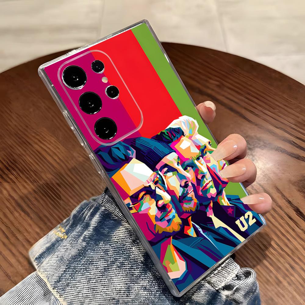 Чехол-браслет U2 для телефона Samsung S26 S25 S24 Ultra S23 Fe S22 S20 S21 Plus Plus 5G Fe Прозрачная крышка