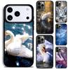 Красивый Белый Лебедь Птица Чехол Для Телефона Для iPhone 17 16 15 14 13 12 11 Pro Max Plus 17Air Мягкий Силиконовый Чехол