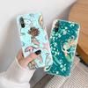Mermaid and Floral TPU Case for iPhone XR 7 8 14 15 11 12 13 X XS Pro Max Xiaomi Redmi 13C Note 9 Samsung A22 S23 S24 Ultra Plus VIVO