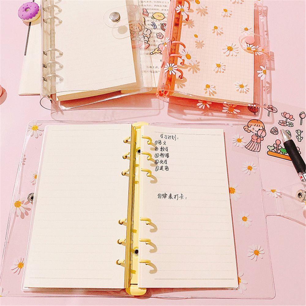 New School Supplies Stationery Notebook Binder Binder Pockets Transparent Folders A5A6