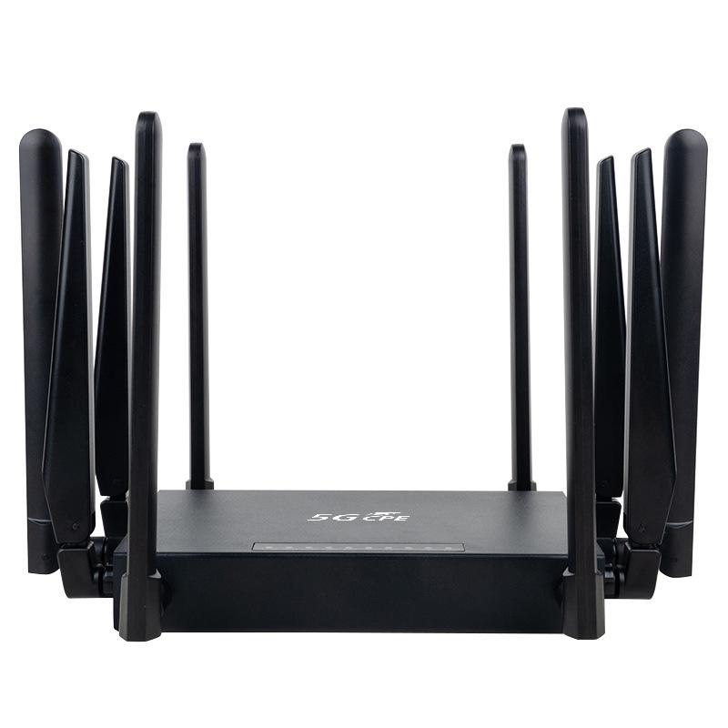 Eurasia Version 5G Gigabit Dual-Band WiFi 6 Router with SIM Slot, Ten Antennas, Home/Office Use