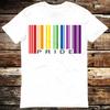 Rainbow Pride Barcode Price Tag LGBT Q+ Gay T Shirt Meme Gift Shirt Funny Tee Vintage Style Aesthetic Unisex Gamer Cult Movie Music 6255
