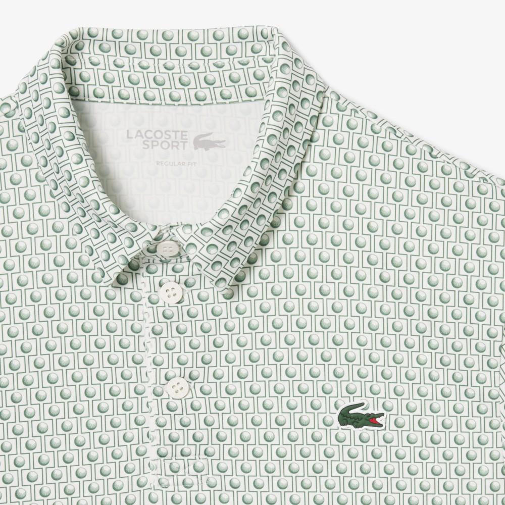 [lacoste] Men's Golf AOP Short-Sleeve Polo Shirt DH4825-56GX0N