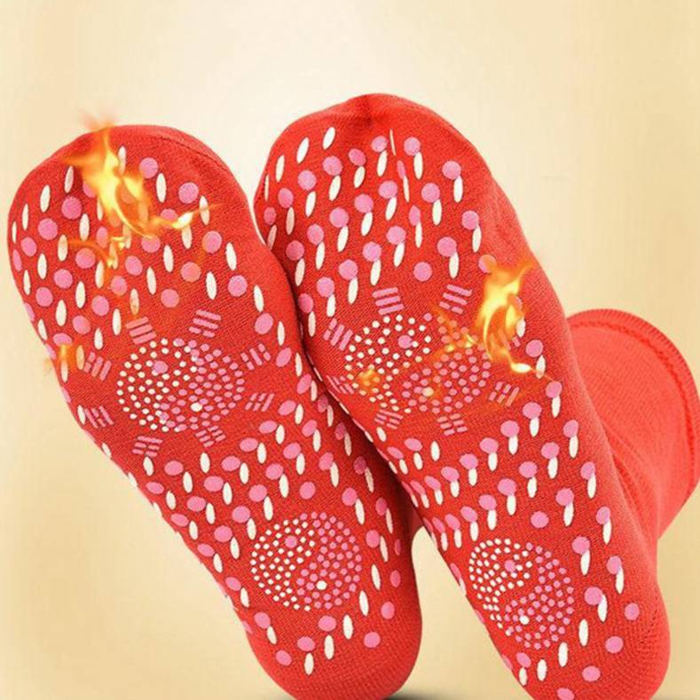 Зимние теплые унисекс термомагнитные самонагревающиеся носки, удобные, дышащие, для массажа ног, оздоровительные носки