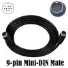 Кабель аудиовхода Mini Din 9-pin Папа к 9-pin Папа для звуковых карт видеоигр, аудиооборудования, S-Video 1м 2м 3м