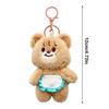 Милая плюшевая игрушка в виде медведя из Таиланда, плюшевая желтая кукла-медведь, брелок для ключей, мультяшная плюшевая кукла, держатель для ключей, сумка, кулон, подарок для пары