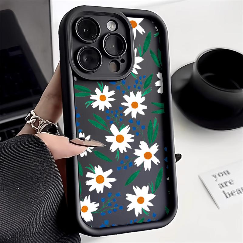 Мягкий силиконовый чехол для телефона Samsung Galaxy S25 Ultra S24 FE S23 Plus S22 S21 FE S20 FE противоударный чехол с цветочным рисунком