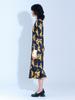 Vegan Tiger Multicolor Print Mermaid Dress